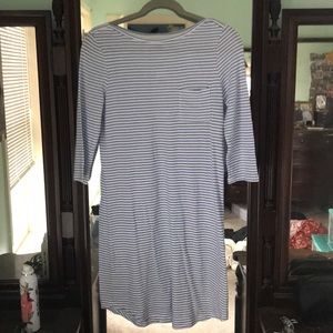 Mid length striped dress
